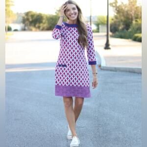 Cabana Life Rosewood UPF50 Button Down‎ Dress.
K32
